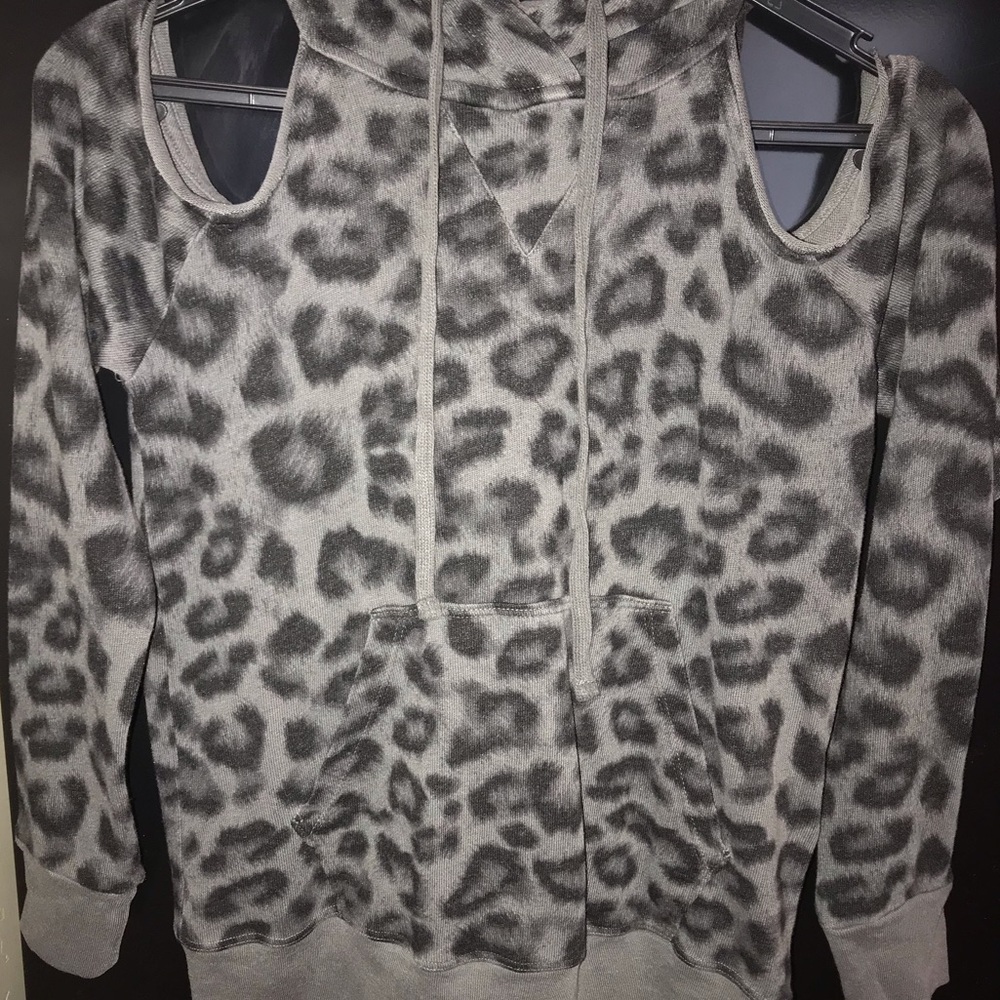 Women's Soft Cotton Cold Shoulder Hoodie